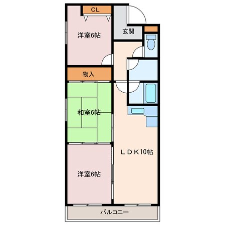 サンシティ苫小牧の物件間取画像